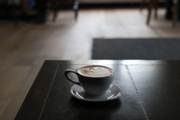 cup of coffee on table