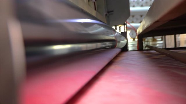 Conveyor line for the production of polyester. Automated Nonwovens Production Line
