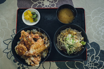 天丼と蕎麦のセット
