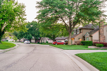 beautiful neighborhood street