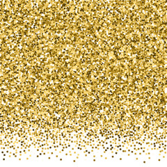 Gold glitter luxury sparkling confetti. Scattered 