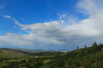 panorama of mountains