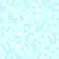 Cyan square pattern. Seamless vector background