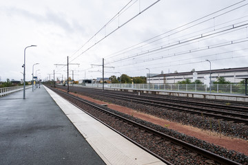 Chemin de fer et quai