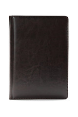 Black diary isolated on white background
