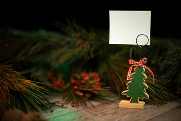christmas background with tree and gifts