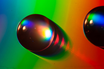 Abstract colorful oil and water 