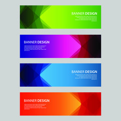 Fototapeta premium Vector Abstract design banner web template
