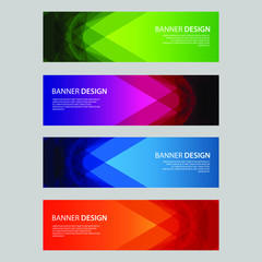 Fototapeta premium Vector Abstract design banner web template