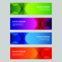 Fototapeta premium Vector Abstract design banner web template