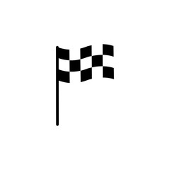 racing flag icon vector design symbol