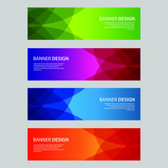 Fototapeta premium Vector Abstract design banner web template
