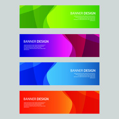 Fototapeta premium Vector Abstract design banner web template