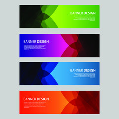 Fototapeta premium Vector Abstract design banner web template