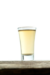 detail of tequila shot