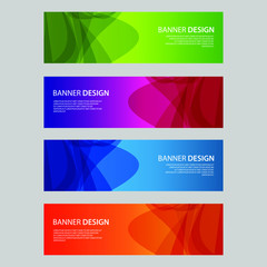 Fototapeta premium Vector Abstract design banner web template