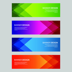 Fototapeta premium Vector Abstract design banner web template
