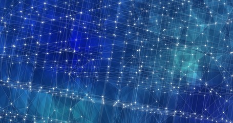 Background Abstract Dynamic Plexus Futuristic Technology. 3D rendering