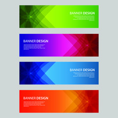 Fototapeta premium Vector Abstract design banner web template