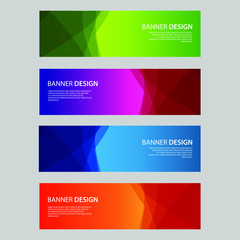Fototapeta premium Vector Abstract design banner web template