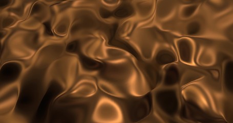 Liquid hot chocolate background. Melted dark chocolat texture 3D rendering . Glamour silk backdrop .