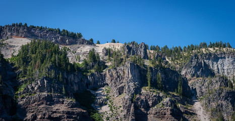 Palisades and Cliffs along the Rim of Crater Lake