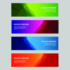 Fototapeta premium Vector Abstract design banner web template