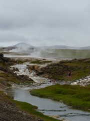 landscape with lake and mountains
