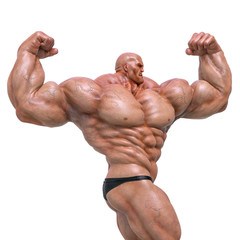 bodybuilder man pose eight