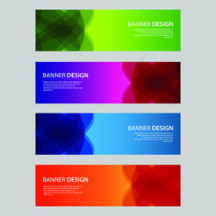Fototapeta premium Vector Abstract design banner web template
