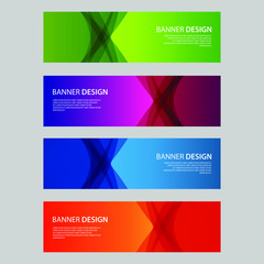 Vector Abstract design banner web template