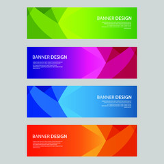 Fototapeta premium Vector Abstract design banner web template