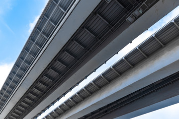 Fototapeta na wymiar modern bridge building