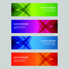 Fototapeta premium Vector Abstract design banner web template