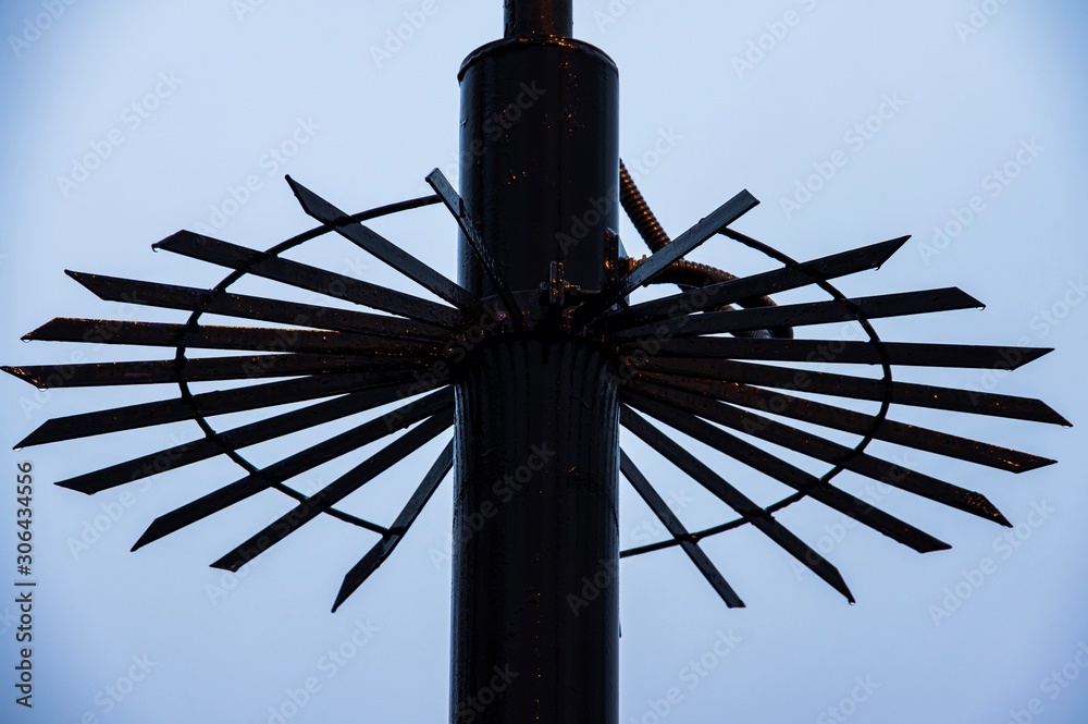 Wall mural cross on sky