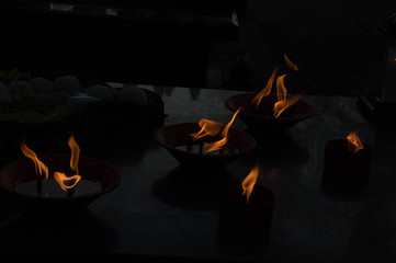 Fototapeta premium Flame in the wind