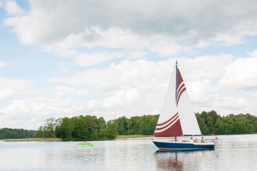 sailboat in the sea