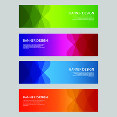Naklejka premium Vector Abstract design banner web template