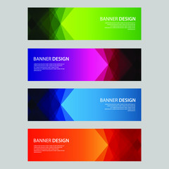 Fototapeta premium Vector Abstract design banner web template