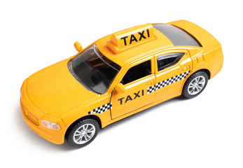 Yellow taxi car