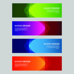 Fototapeta premium Vector Abstract design banner web template
