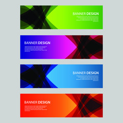 Fototapeta premium Vector Abstract design banner web template