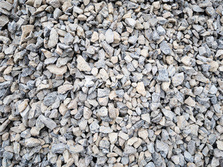 Crushed stones, granite, texture.