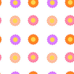 This is seamless pattern texture of colorful flowers on with background. Wrapping paper.