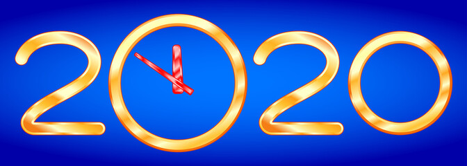 Abstract 2020 clock