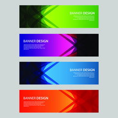 Fototapeta premium Vector Abstract design banner web template