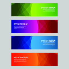 Fototapeta premium Vector Abstract design banner web template