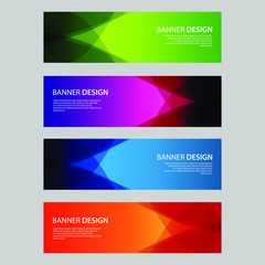Fototapeta premium Vector Abstract design banner web template