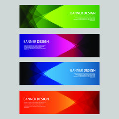 Fototapeta premium Vector Abstract design banner web template