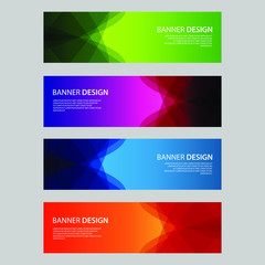 Fototapeta premium Vector Abstract design banner web template